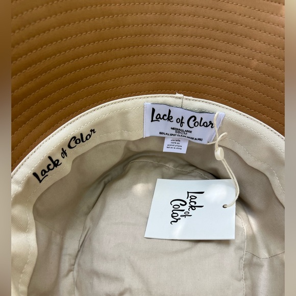 NWT Lack of Color Wave Bucket Hat - Tan Vegan Leather - Picture 6 of 7